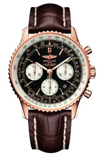 Breitling Navitimer B01 Chronograph 43, 18k red gold · 43 mm · Black RB0120121B1P1