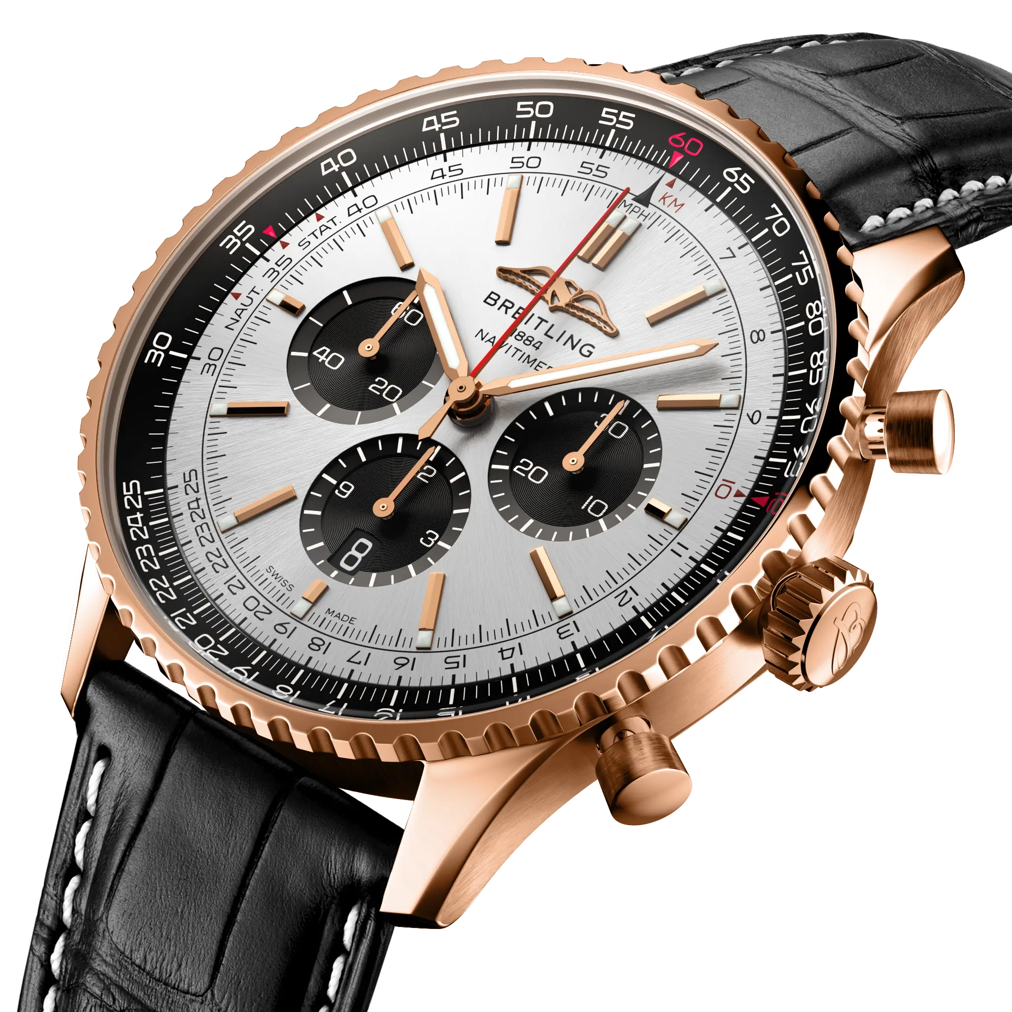 Breitling Navitimer B01 Chronograph 46, 18k red gold · 46 mm · Cream RB0137241G1P1