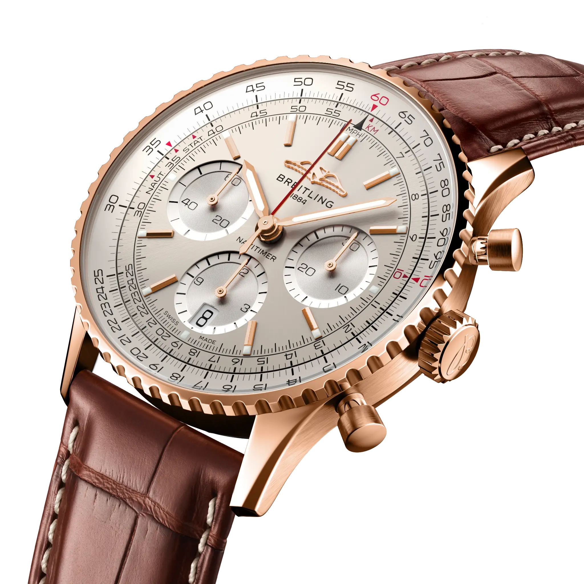 Breitling Navitimer B01 Chronograph 41, 18k red gold · 41 mm · Cream RB0139211G1P1