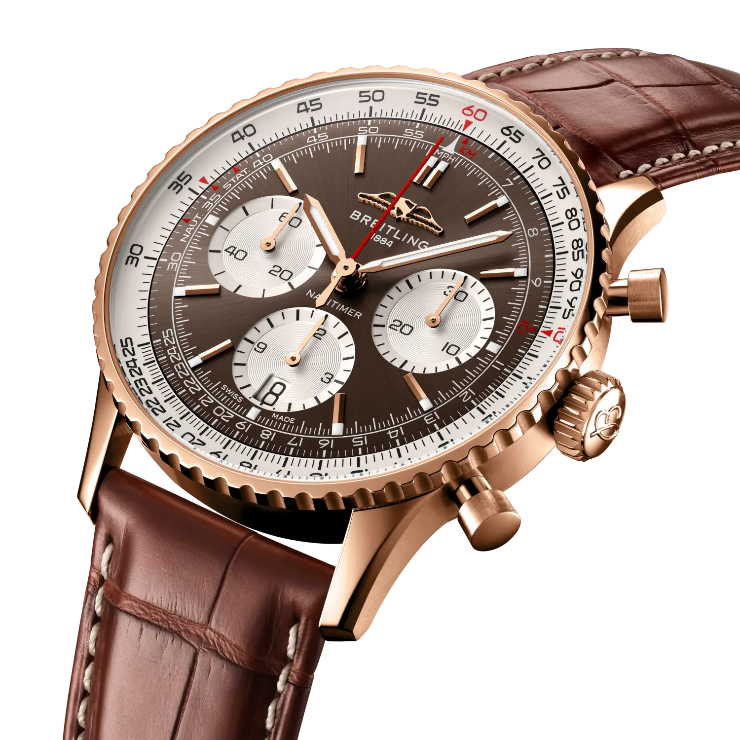 Breitling Navitimer B01 Chronograph 41, 18k red gold · 41 mm · Bronze RB0139211Q1P1