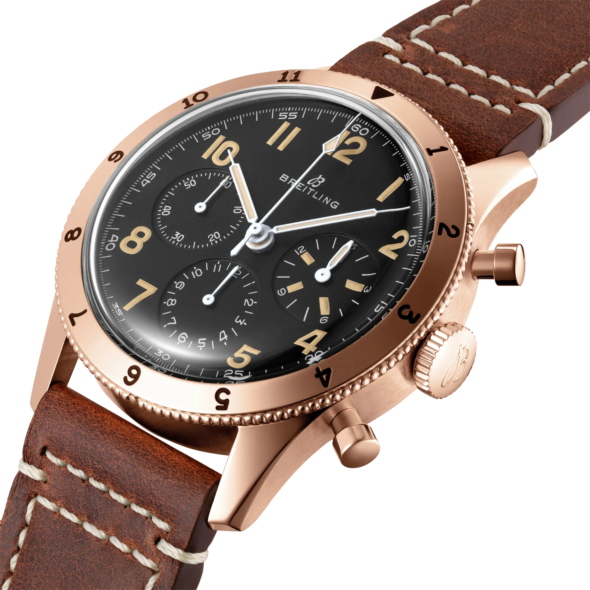 Breitling AVI 1953 Edition, 18k red gold · 41 mm · Black RB0920131B1X1