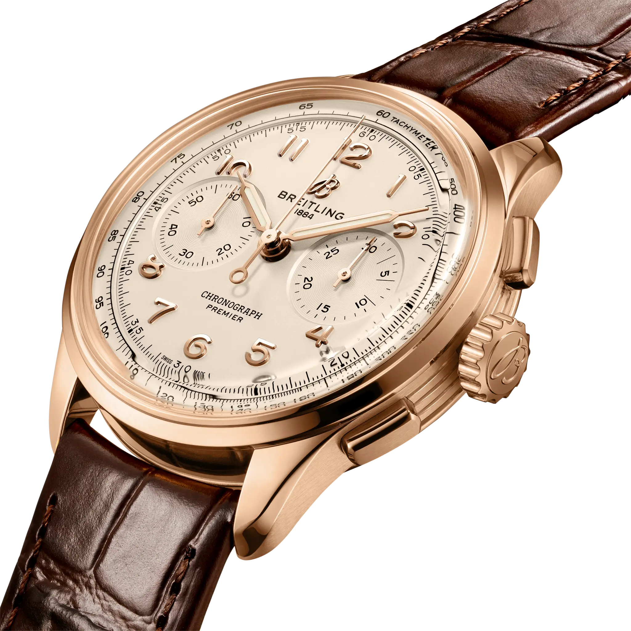 Breitling Premier B09 Chronograph 40, 18k red gold · 40 mm · Cream RB0930371G1P1