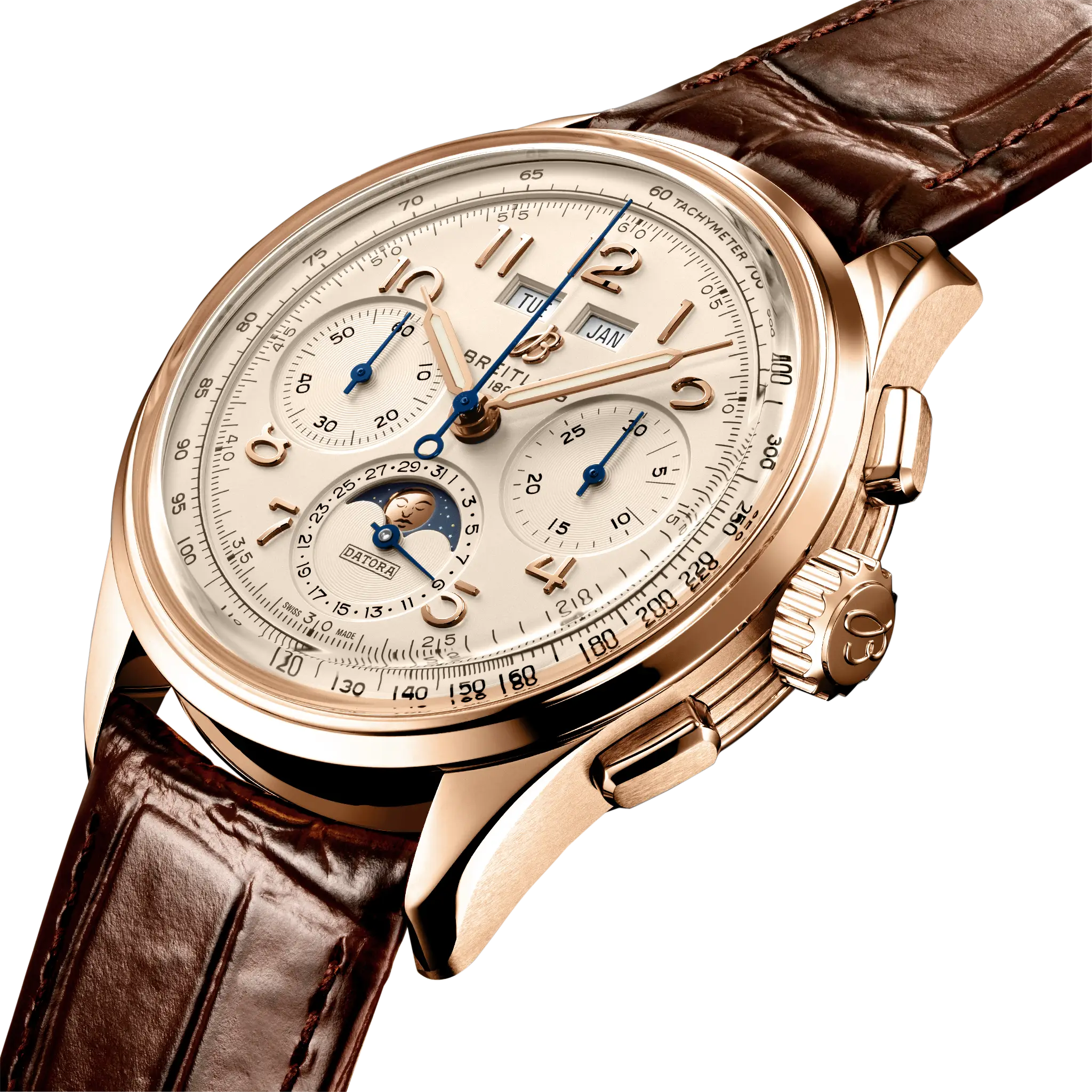 Breitling Premier B25 Datora 42, 18k red gold · 42 mm · Cream RB2510371G1P1