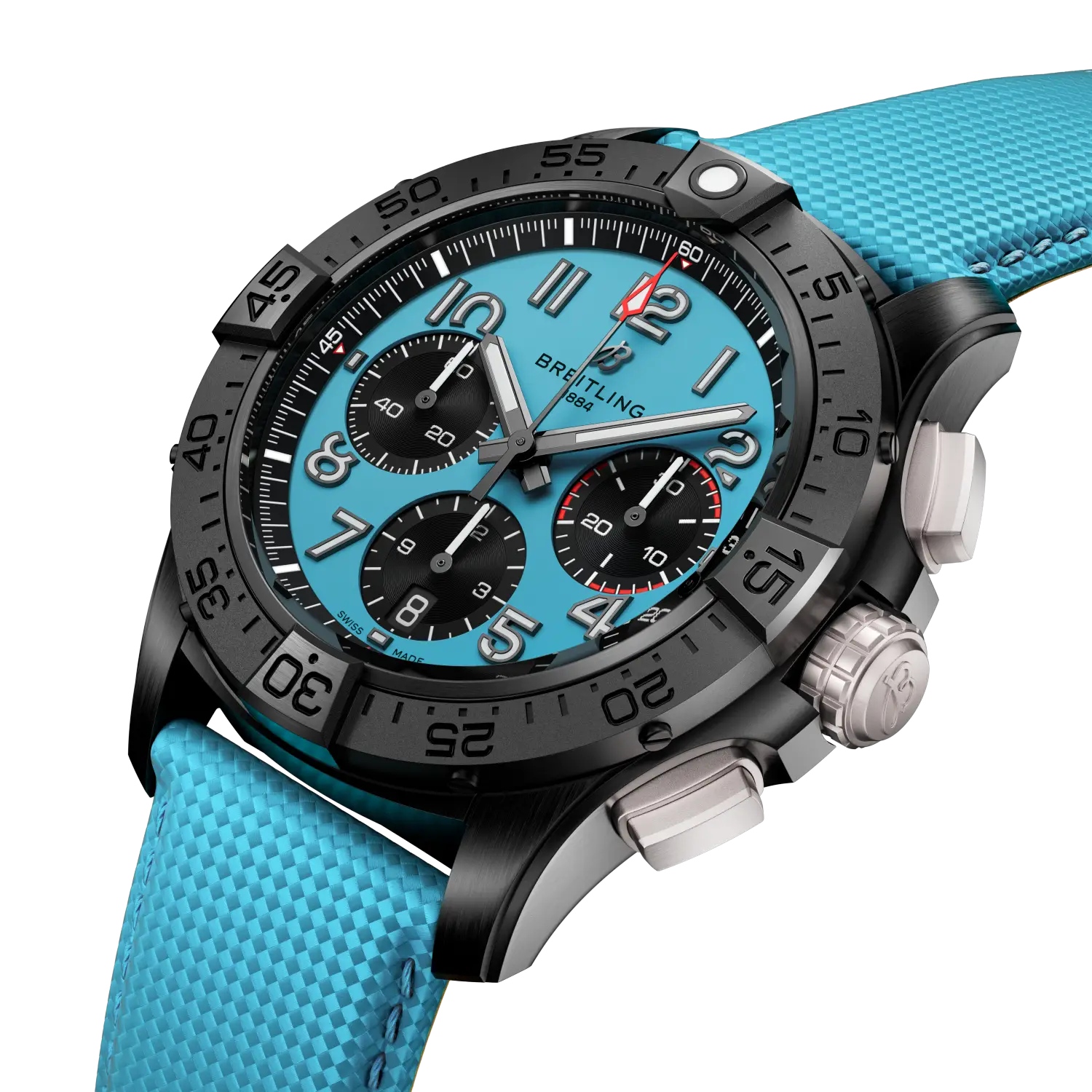 Breitling Avenger B01 Chronograph 42 Night Mission, Ceramic · 42 mm · Turquoise SB0146101L1X1