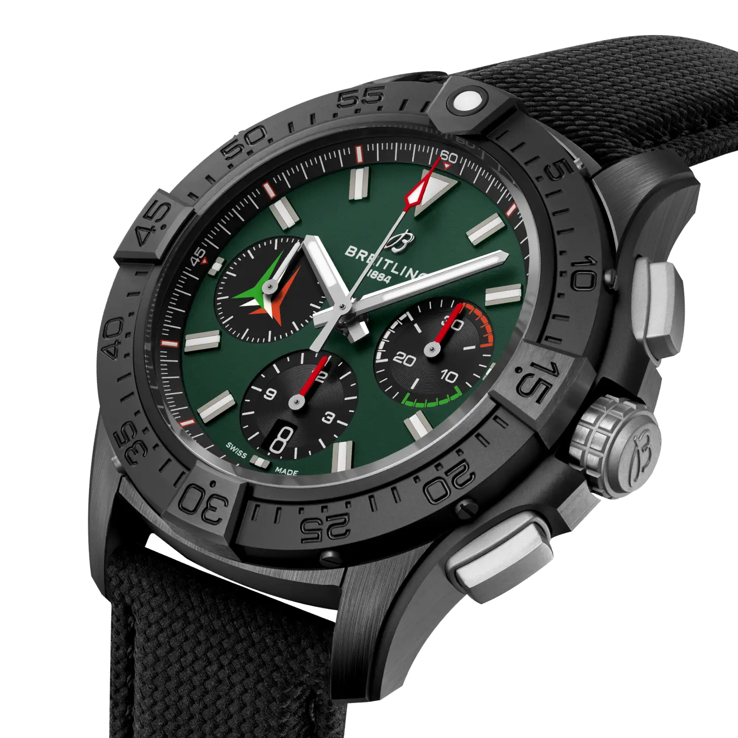 Breitling Avenger B01 Chronograph 42, Ceramic · 42 mm · Green SB01462A1L1X1