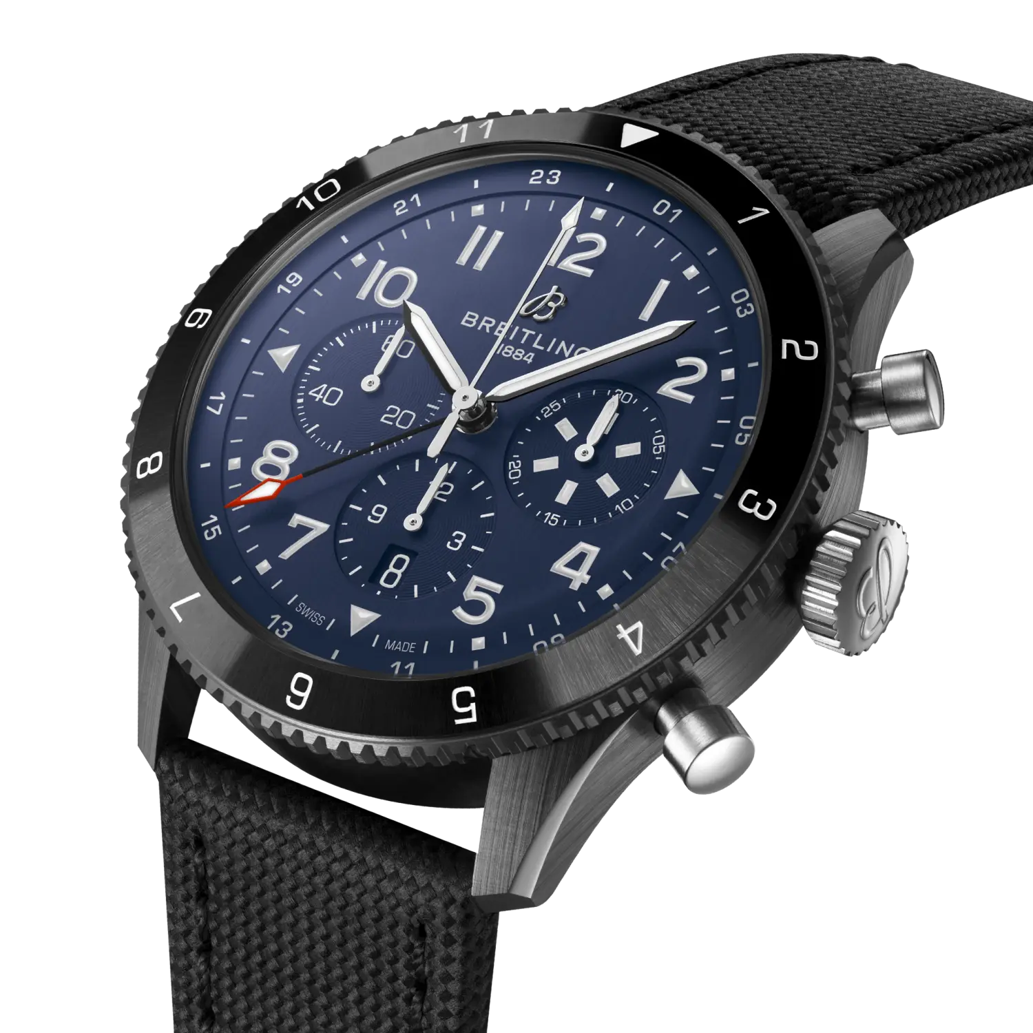 Breitling Super AVI B04 Chronograph GMT 46 Tribute to Vought F4U Corsair, Ceramic · 46 mm · Blue SB04452A1C1X1