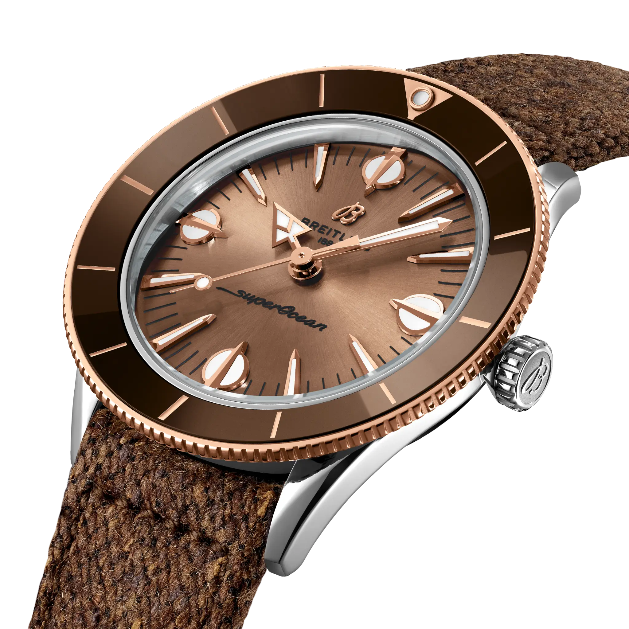 Breitling Superocean Heritage '57 Highlands, Stainless steel & 18k red gold · 38 mm · Beige U10340E31A1A1