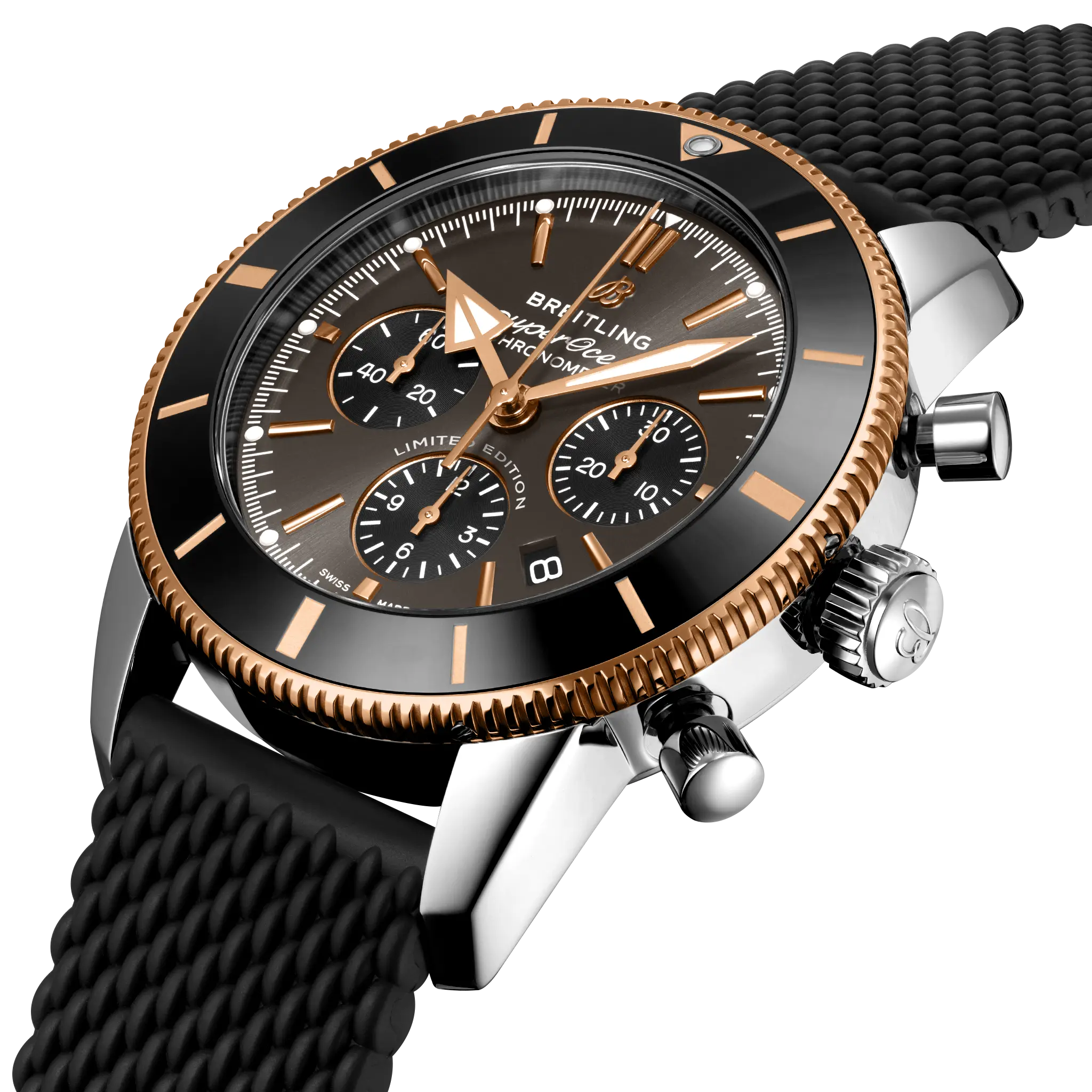 Breitling Superocean Heritage B01 Chronograph 44, Stainless steel & 18k red gold · 44 mm · Anthracite UB01621A1M1S1
