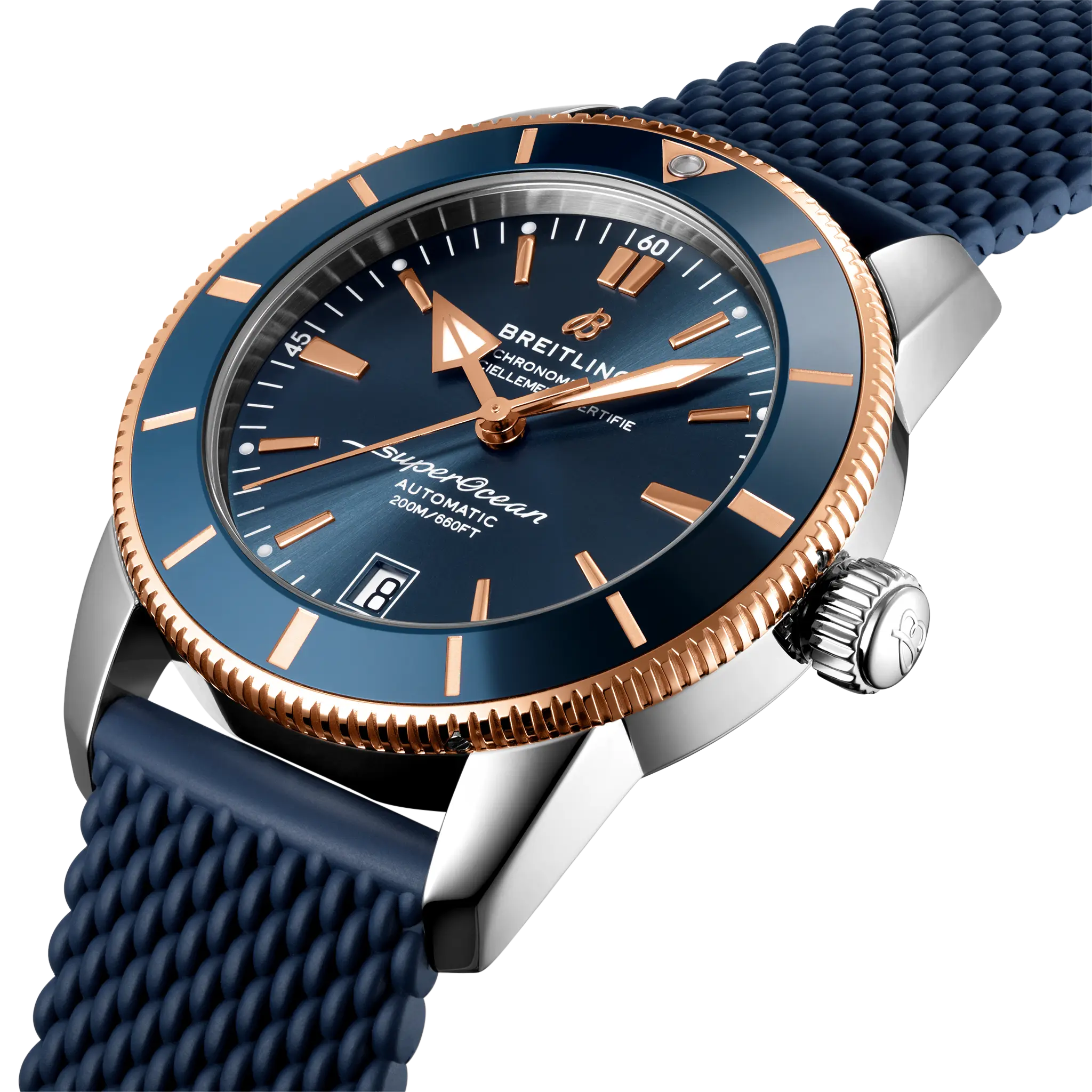 Breitling Superocean Heritage B20 Automatic 42, Stainless steel & 18k red gold · 42 mm · Blue UB2010161C1S1