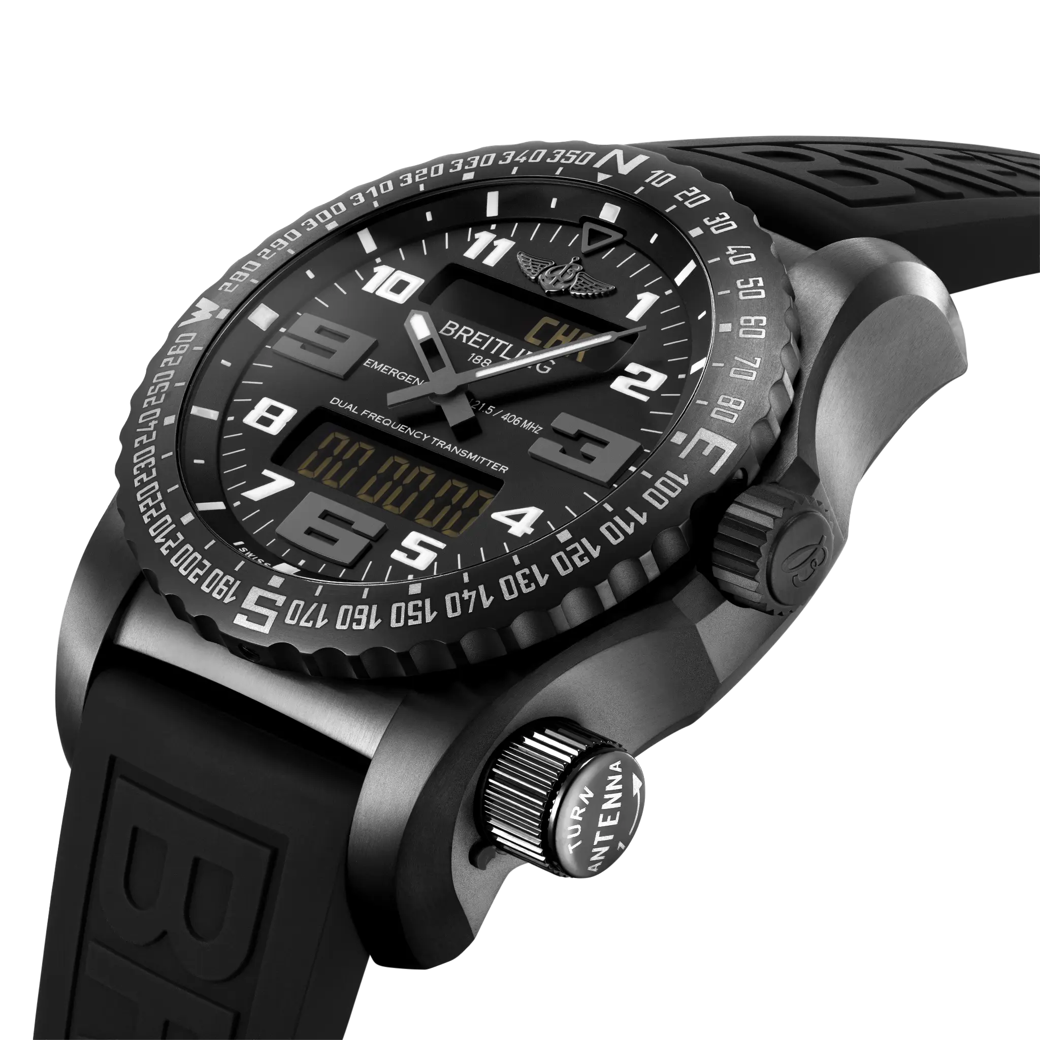 Breitling Emergency, DLC-coated titanium · 51 mm · Black V76325221B1S1