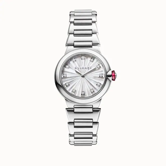 Bulgari Lvcea Watch Steel White with Diamonds, Lvcea 103877