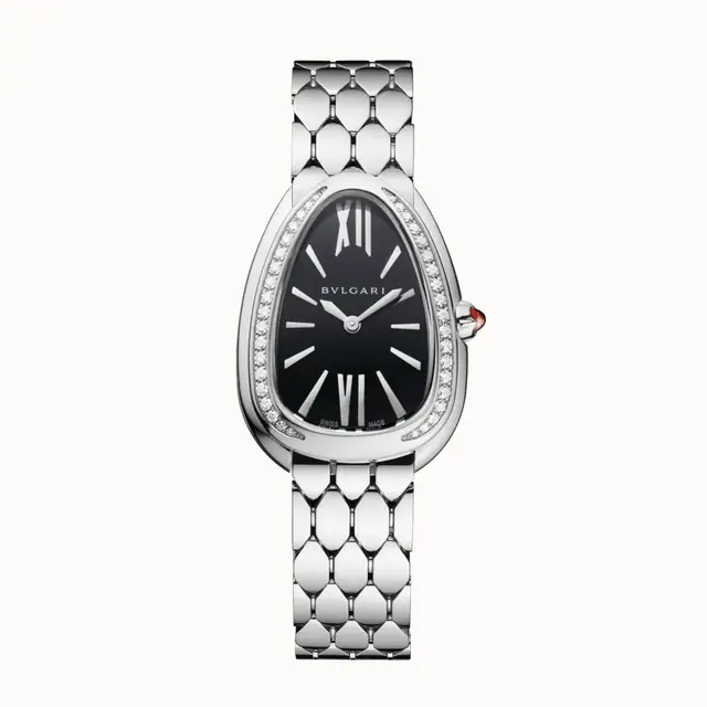 Bulgari Serpenti Seduttori Watch Steel with Diamonds, Serpenti Seduttori 103950