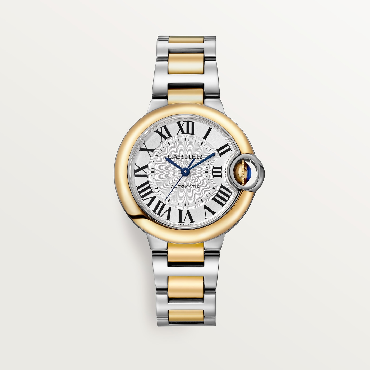 Ballon Bleu de Cartier, 33 mm, automatic mechanical movement, yellow gold, steel W2BB0037