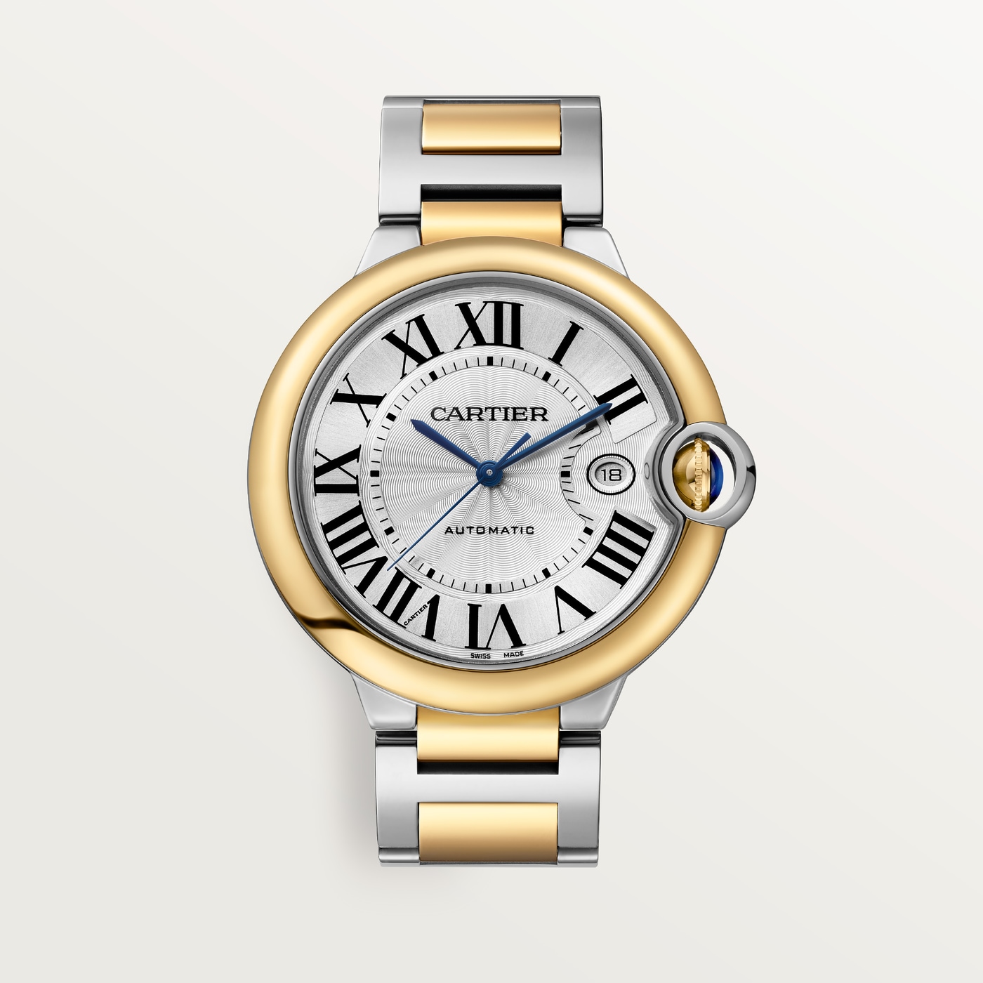 Ballon Bleu de Cartier, 42 mm, automatic mechanical movement, yellow gold, steel W2BB0039