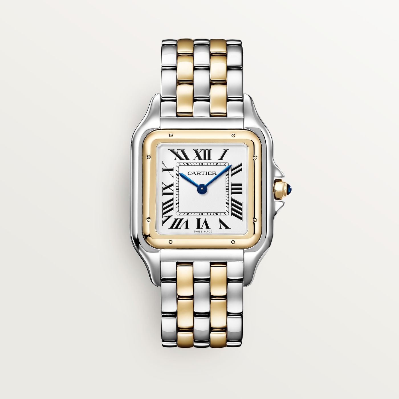 Panthère de Cartier, Large model, quartz, yellow gold, steel W2PN0016