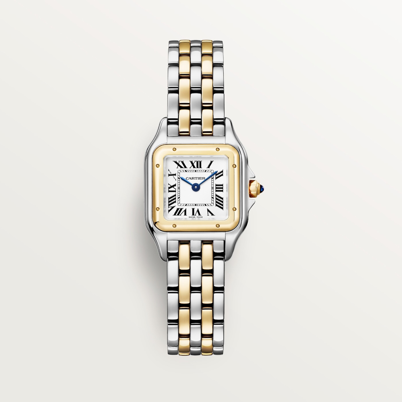 Panthère de Cartier, Small model, quartz movement, yellow gold, steel W2PN0018