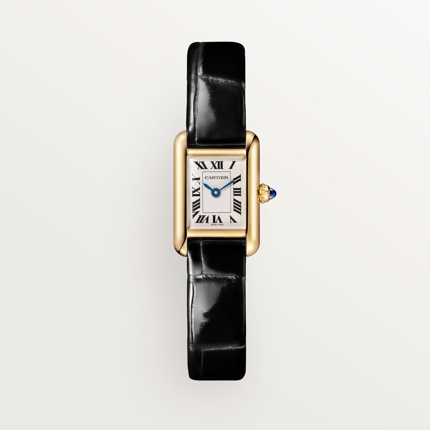 Tank Louis Cartier, Mini model, quartz movement, yellow gold, leather WGTA0352