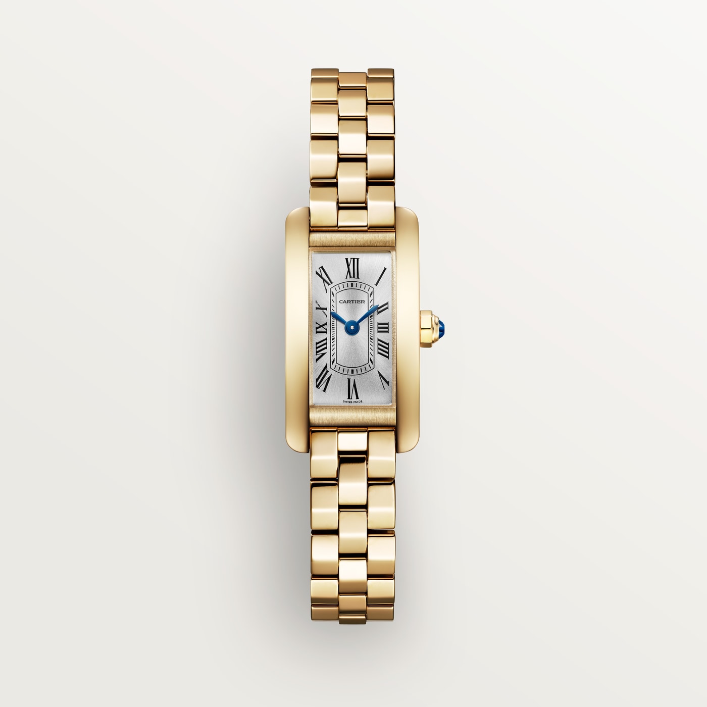 Cartier Tank Américaine, Mini model, quartz movement - high autonomy, yellow gold WGTA0405