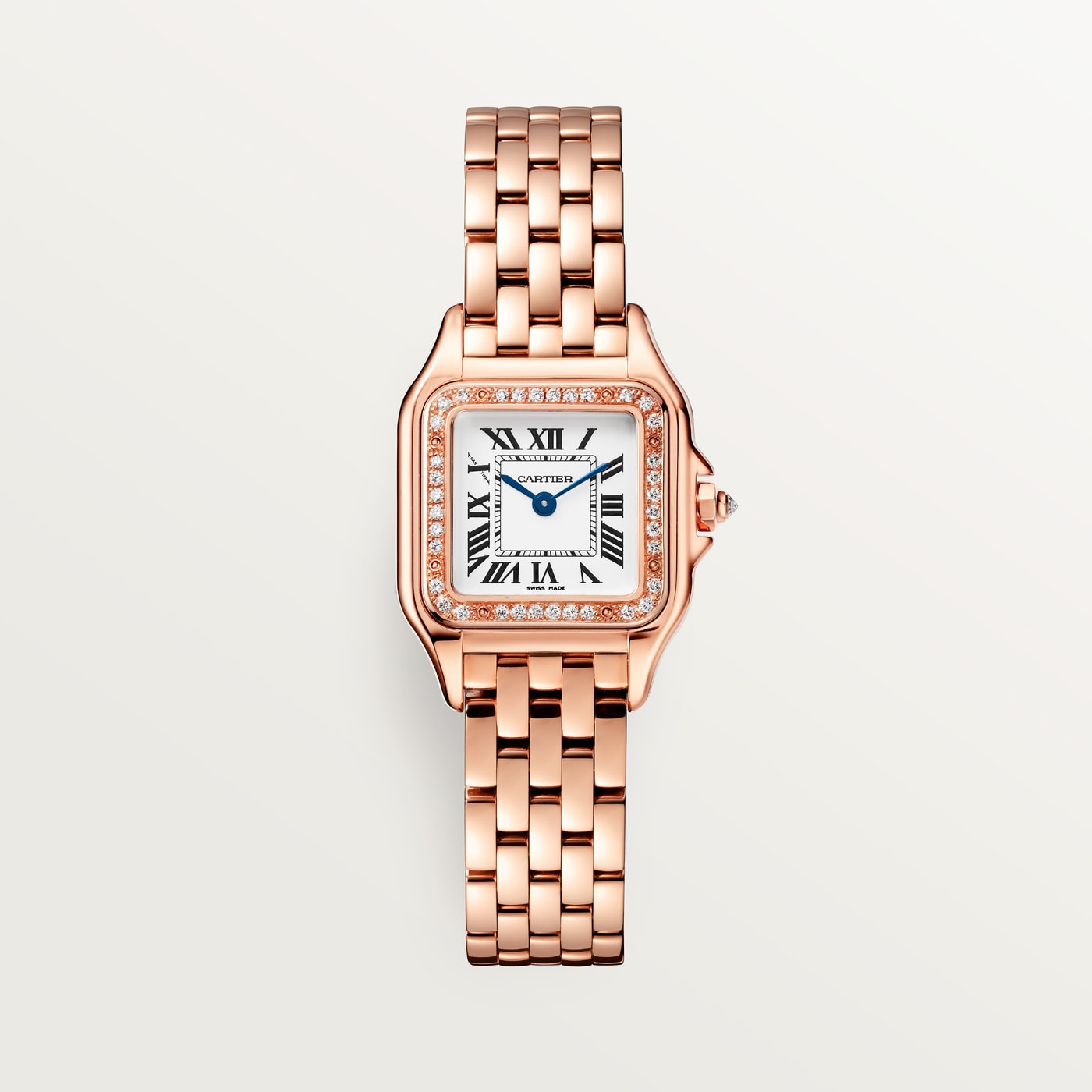 Panthère de Cartier, small model, Small model, quartz movement, rose gold, diamonds WJPN0049
