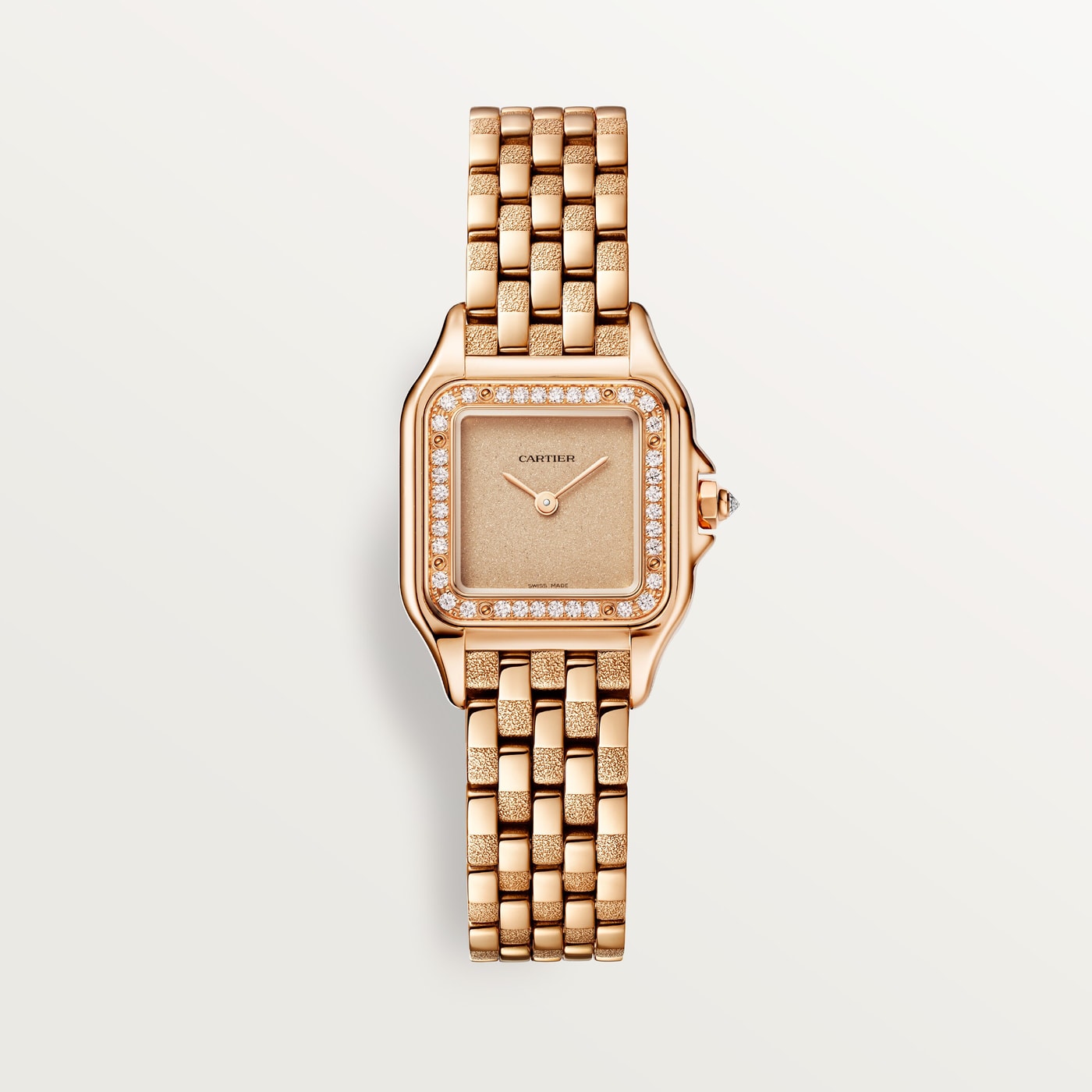 Panthère de Cartier, small model, Small model, quartz, rose gold, diamonds WJPN0058