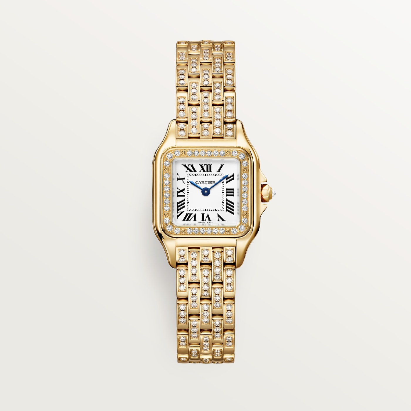 Panthère de Cartier, Small model, quartz movement, yellow gold, diamonds WJPN0059