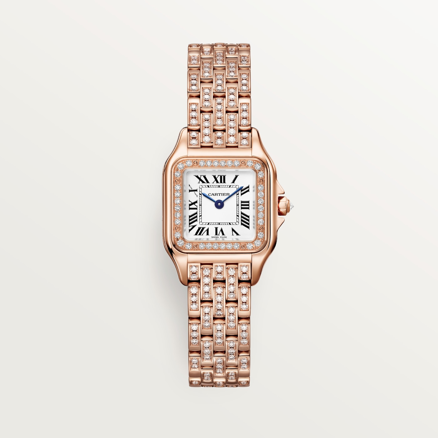Panthère de Cartier, Small model, quartz movement, rose gold, diamonds WJPN0061