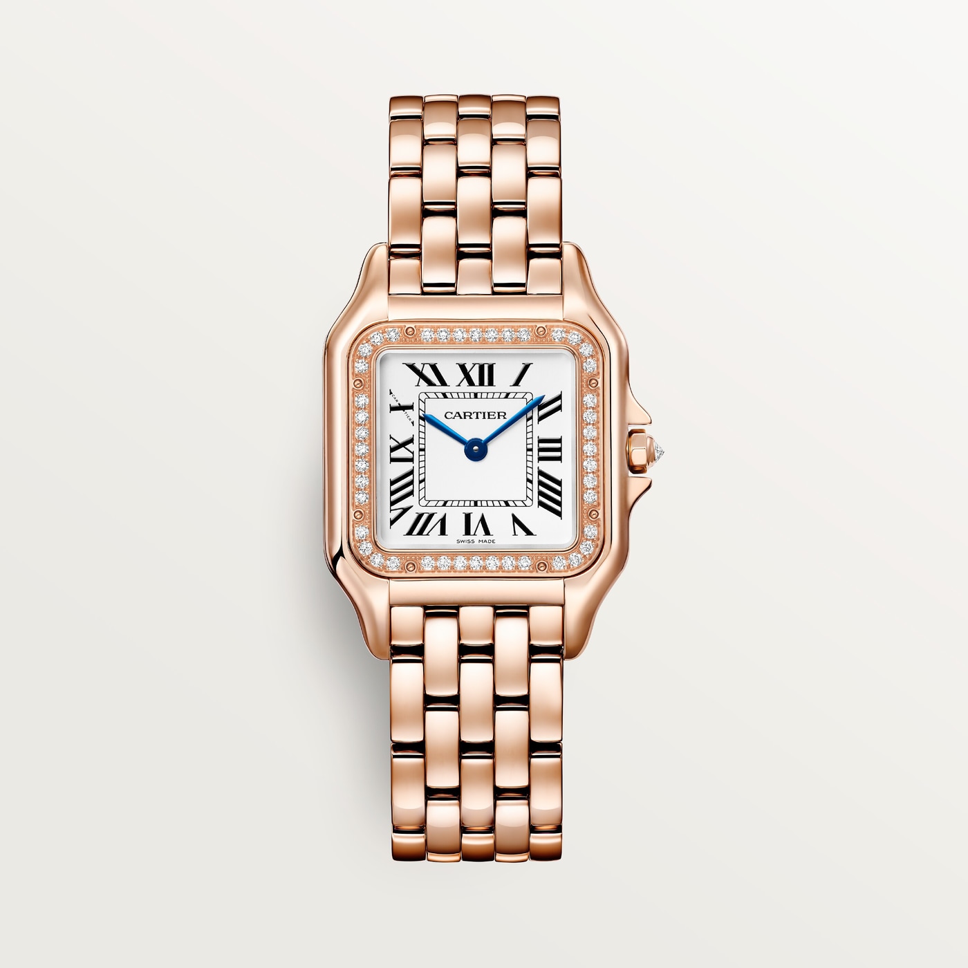 Panthère de Cartier, Medium model, quartz movement, rose gold, diamonds WJPN0088