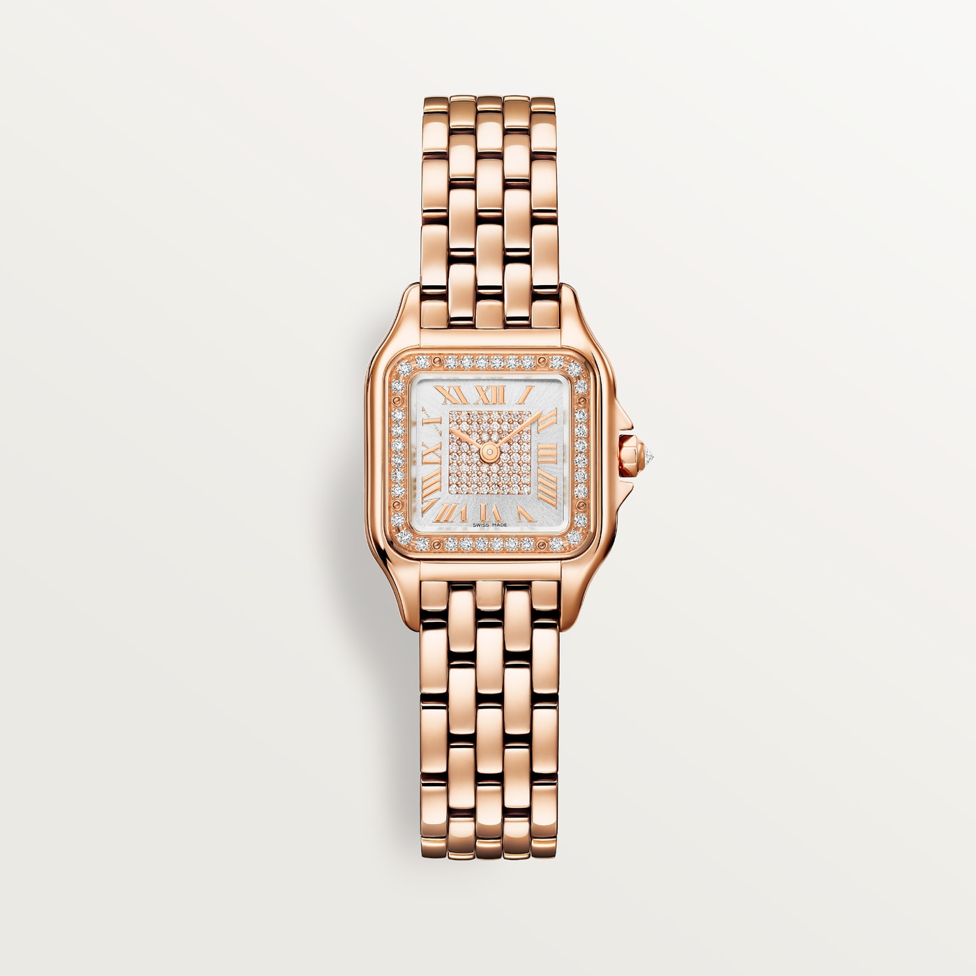Panthère de Cartier, small model, Small model, quartz, rose gold, diamonds WJPN0091