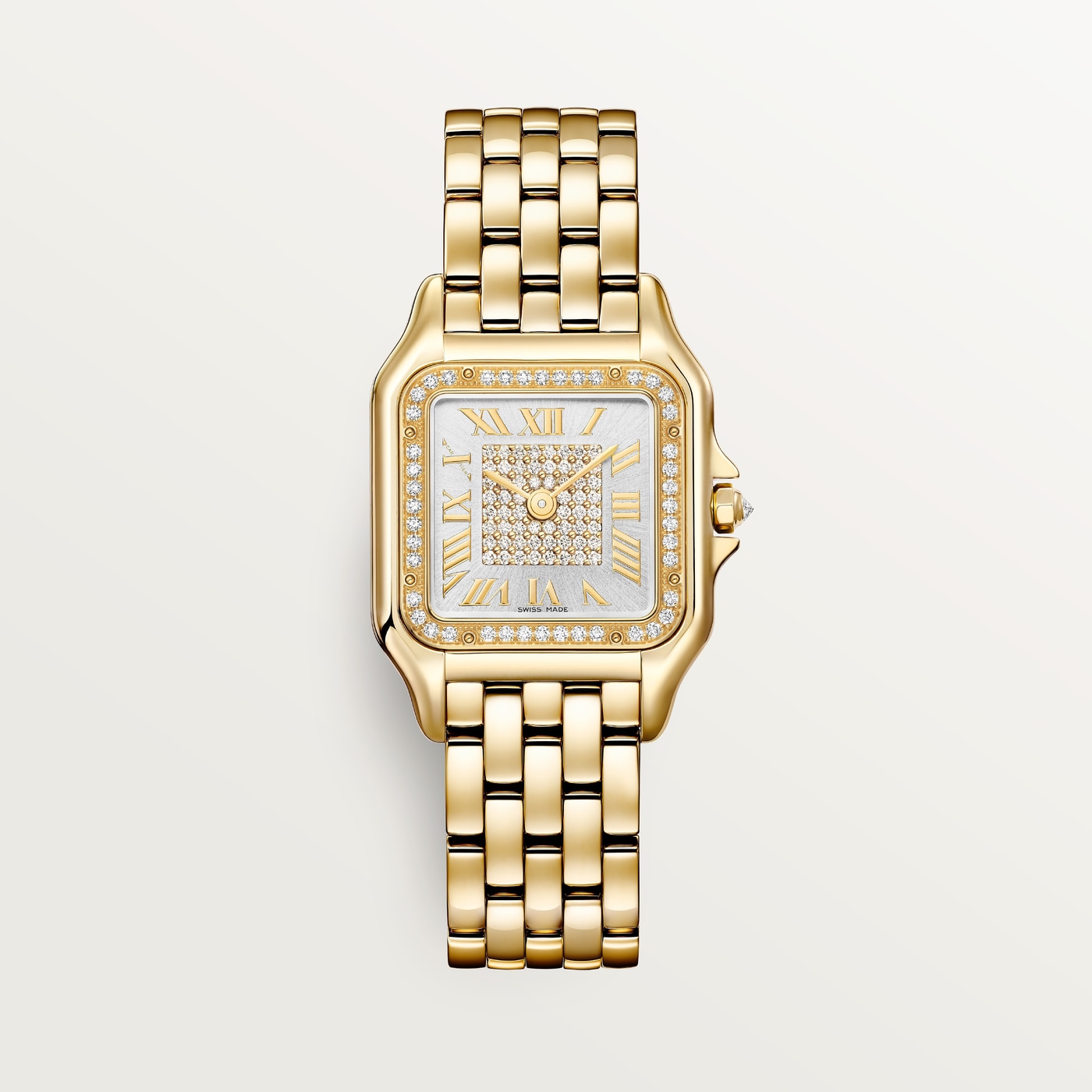 Panthère de Cartier, Medium model, quartz, yellow gold, diamonds WJPN0093