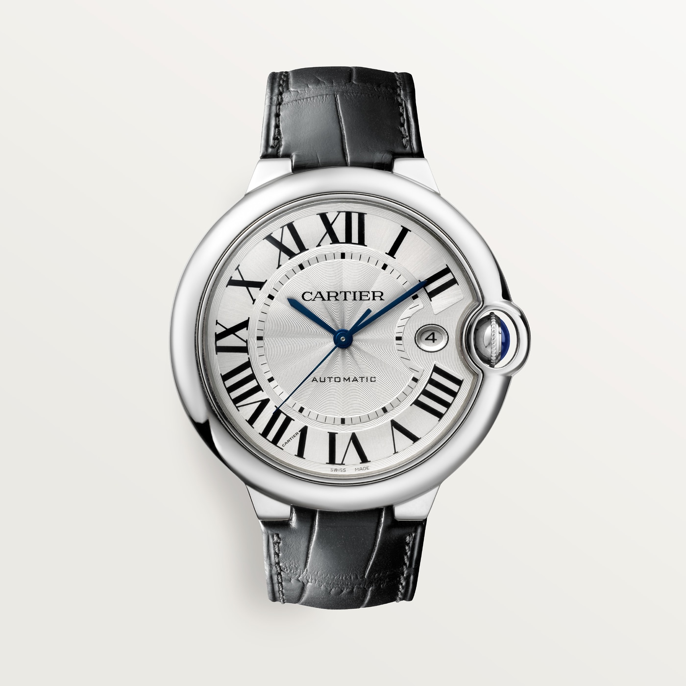 Ballon Bleu de Cartier, 42 mm, steel, leather WSBB0026