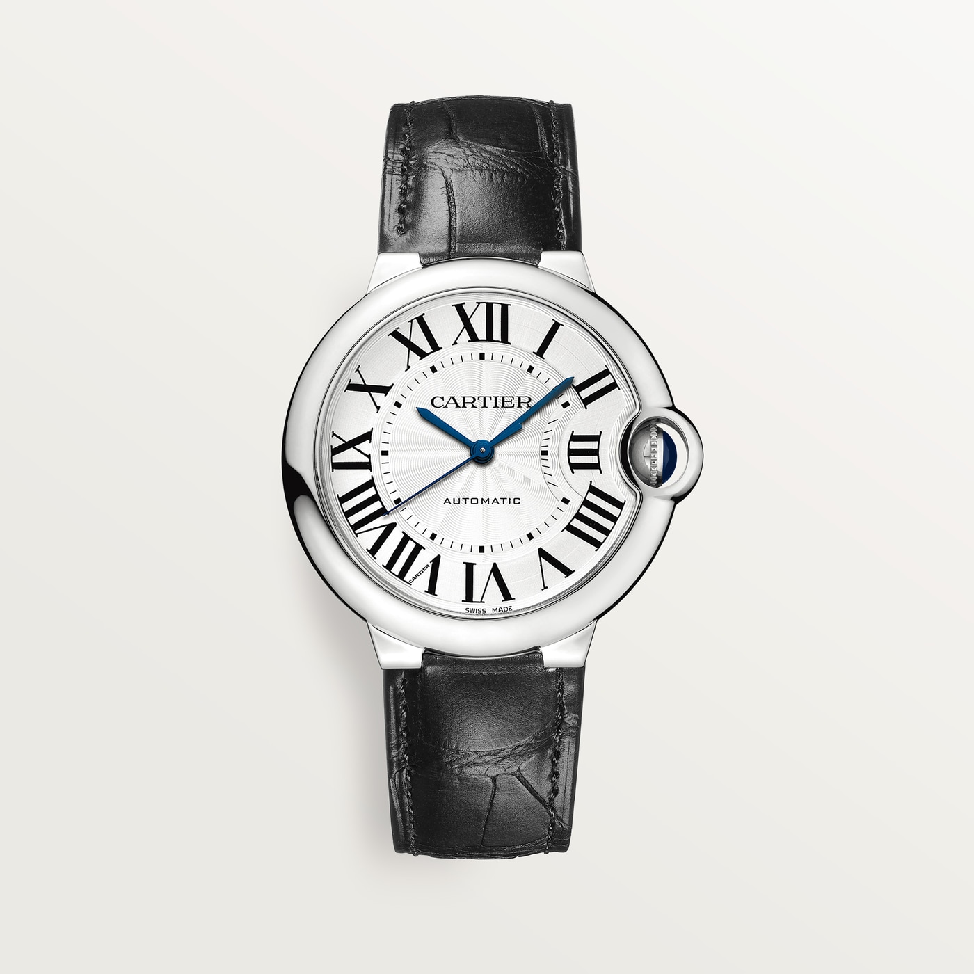 Ballon Bleu de Cartier, 36 mm, steel, leather WSBB0028