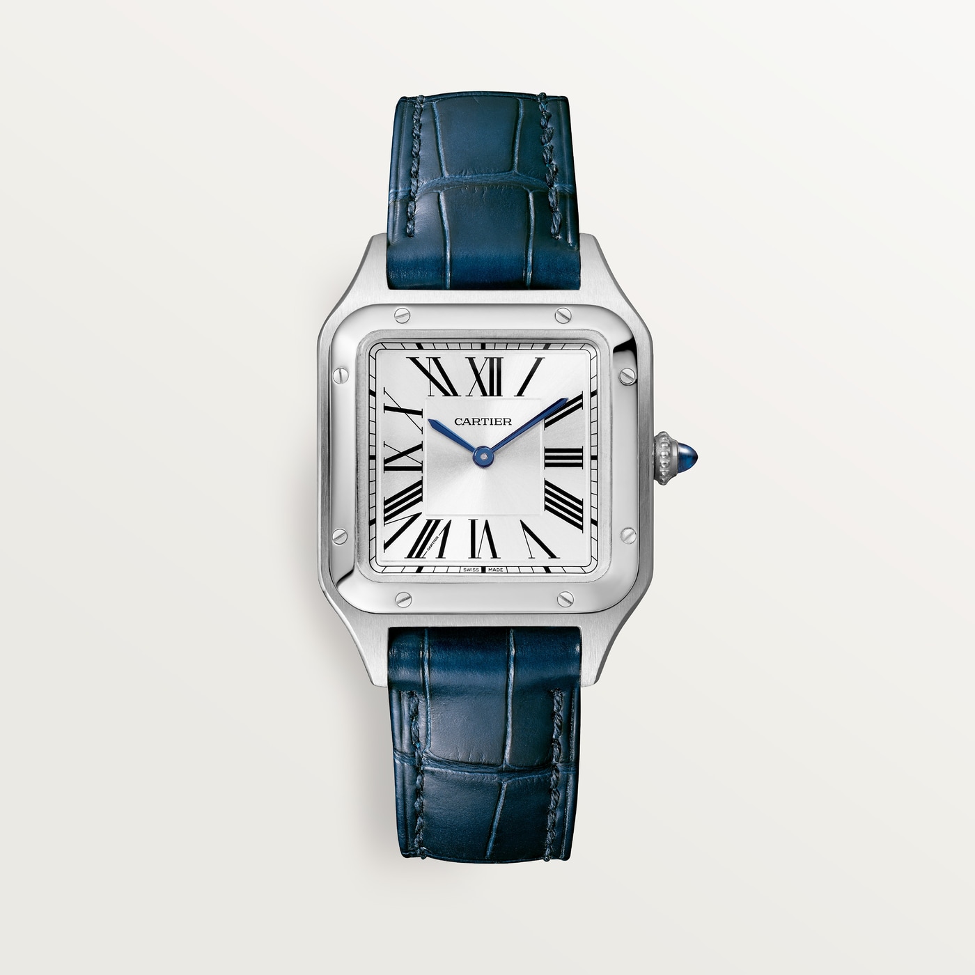Cartier Santos-Dumont, Small model, quartz movement, steel, leather WSSA0086
