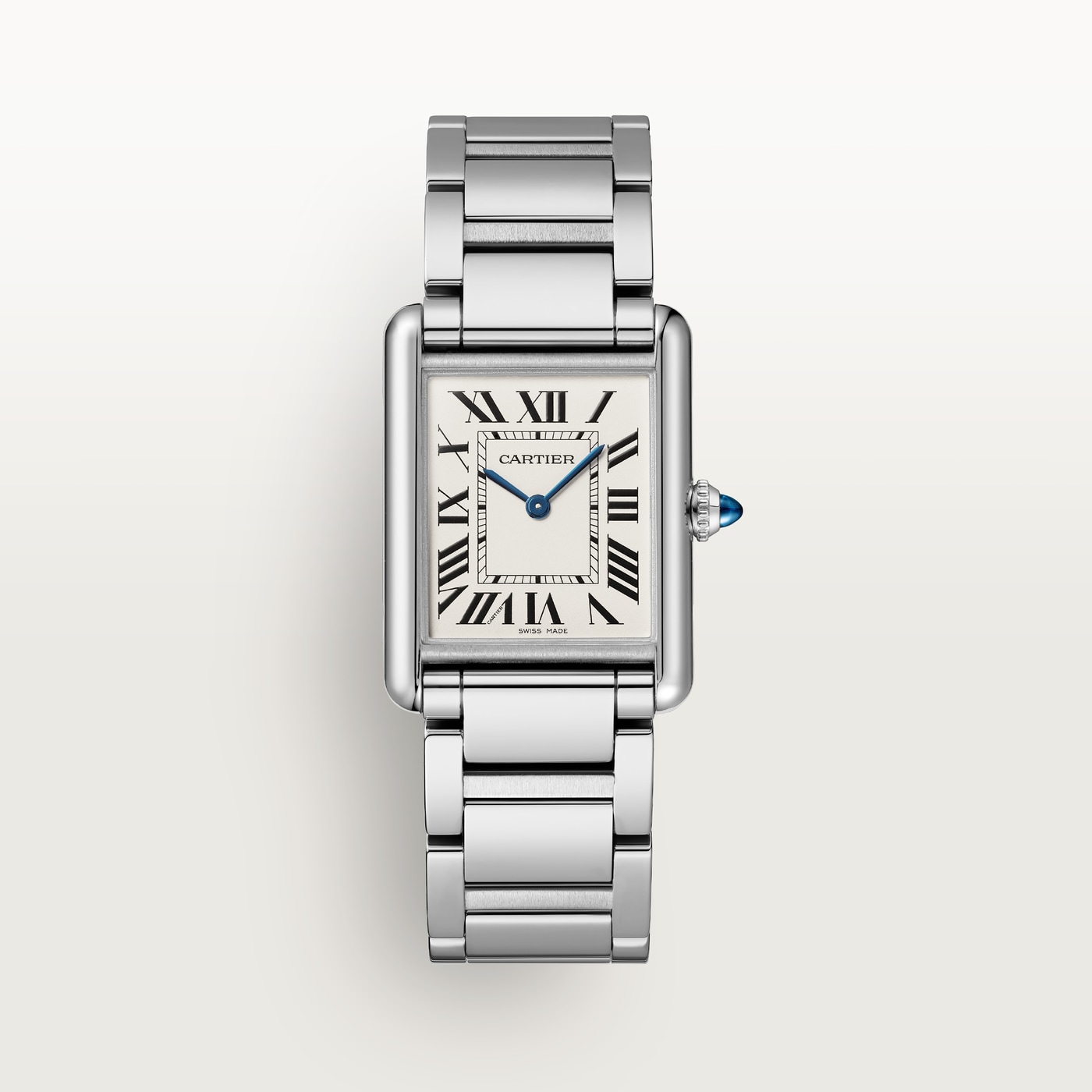 Tank Must de Cartier, Large model, high autonomy quartz movement, steel WSTA0106
