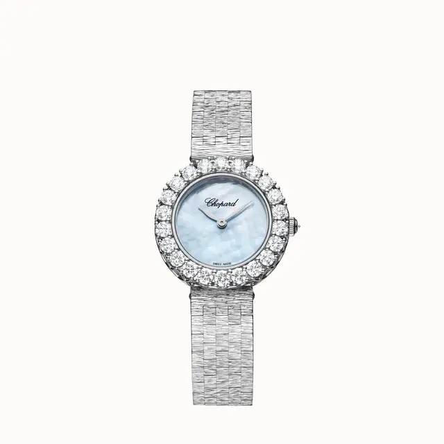 Chopard L'Heure du Diamant Round, 26 mm, manual-wound, ethical white gold, diamonds 10A178-1314