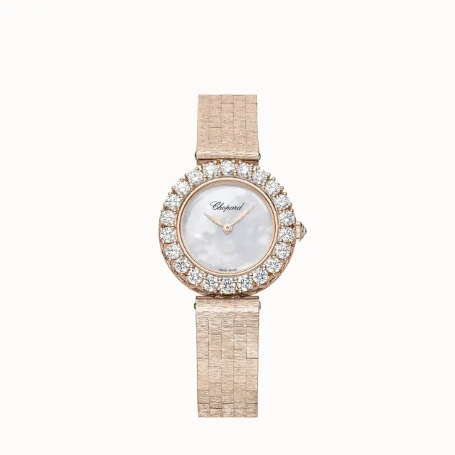 Chopard L'Heure du Diamant, 26 mm, manual, ethical rose gold, diamonds 10A178-5101