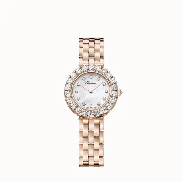Chopard L'Heure du Diamant, 26 mm, manual, ethical rose gold, diamonds 10A178-5606