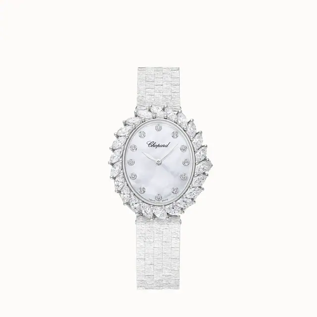 Chopard L'Heure du Diamant, 35 x 30 mm, automatic, ethical white gold, diamonds 10A326-1106