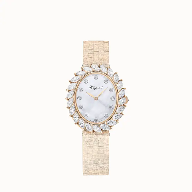 Chopard L'Heure du Diamant, 35 x 30 mm, automatic, ethical rose gold, diamonds 10A326-5106