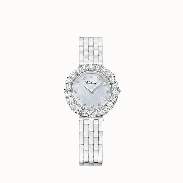 Chopard L'Heure du Diamant, 30 mm, automatic, ethical white gold, diamonds 10A378-1601