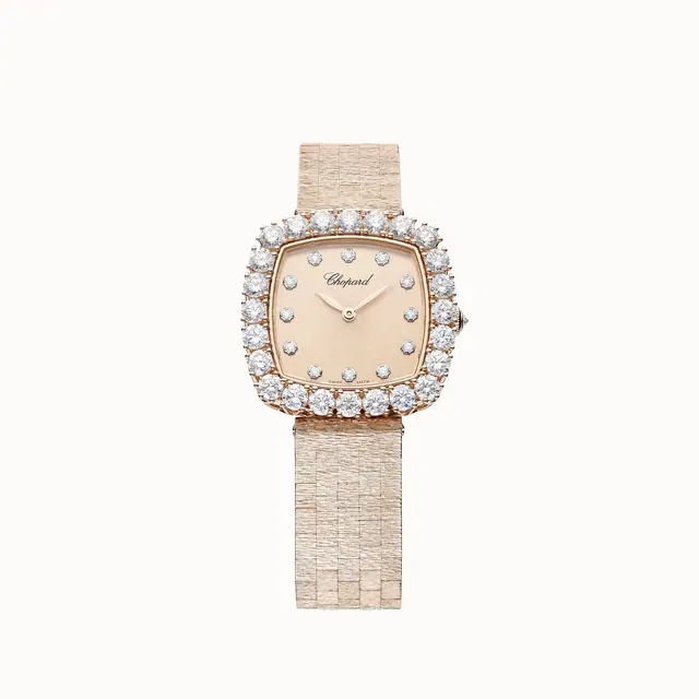 Chopard L'Heure du Diamant, 30 mm, automatic, ethical rose gold, diamonds 10A386-5107