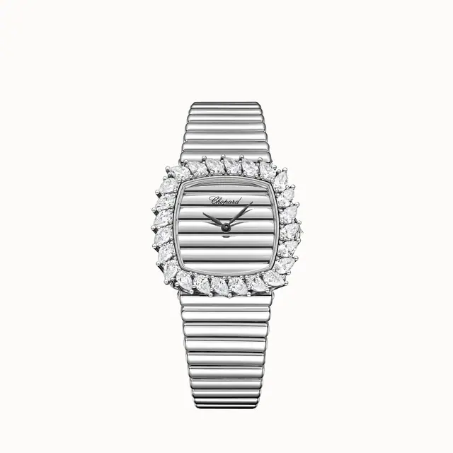 Chopard L'Heure du Diamant, 33 mm, automatic, ethical white gold, diamonds 10A387-1515