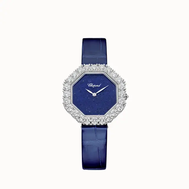 Chopard L'Heure Du Diamant Octagonal, 32 x 32 mm, automatic, ethical white gold, diamonds 13A097-1112