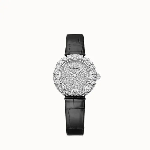 Chopard L'heure du Diamant Round, 26 mm, manual-wound, ethical white gold, diamonds 13A178-1302