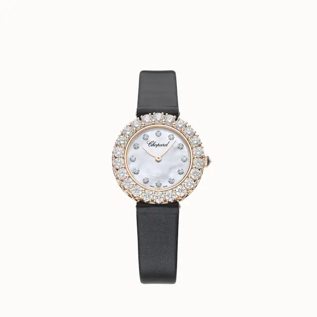 Chopard L'Heure du Diamant, 26 mm, manual, ethical rose gold, diamonds 13A178-5106