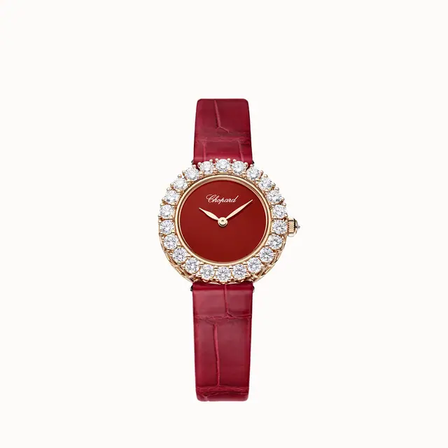 Chopard L'Heure du Diamant Round, 26 mm, manual-wound, ethical rose gold, diamonds 13A178-5308