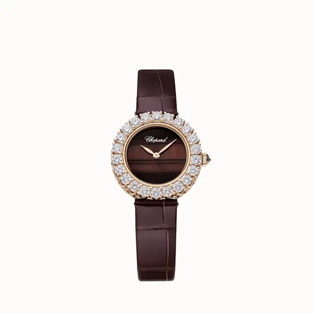 Chopard L'Heure du Diamant Round, 26 mm, manual-wound, ethical rose gold, diamonds 13A178-5313
