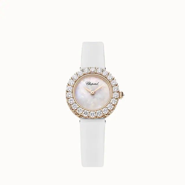 Chopard L'heure du Diamant Round, 26 mm, manual-wound, ethical rose gold, diamonds 13A178-5317