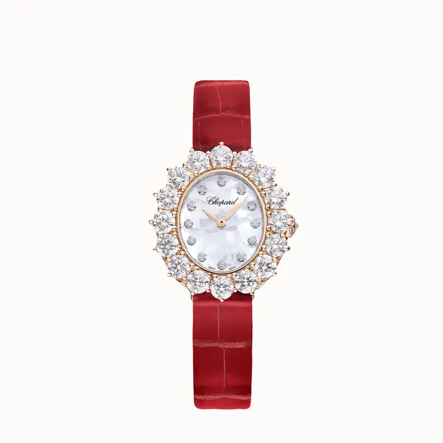 Chopard L'Heure du Diamant, 30 x 27 mm, manual, ethical rose gold, diamonds 13A393-5106