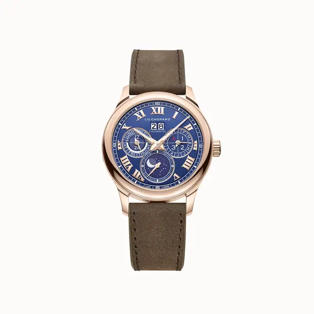 Chopard L.U.C Lunar One, 43 mm, automatic, ethical rose gold 161927-5002