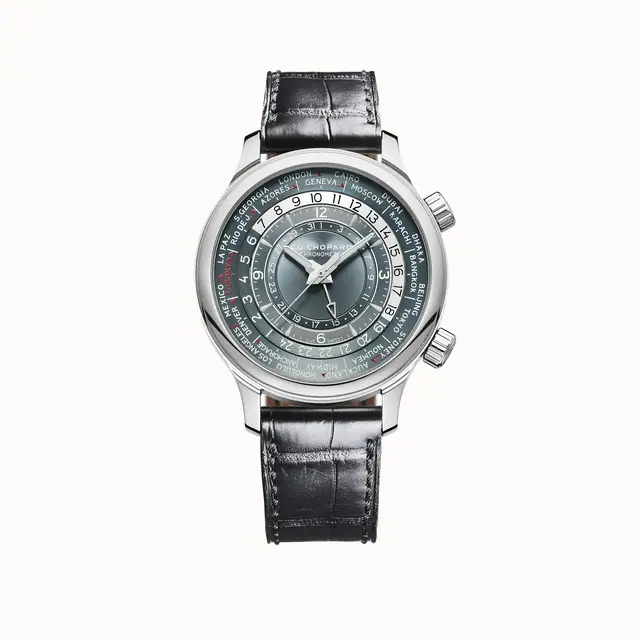 Chopard L.U.C Time Traveler One, 42 mm, automatic, platinum 161942-9001